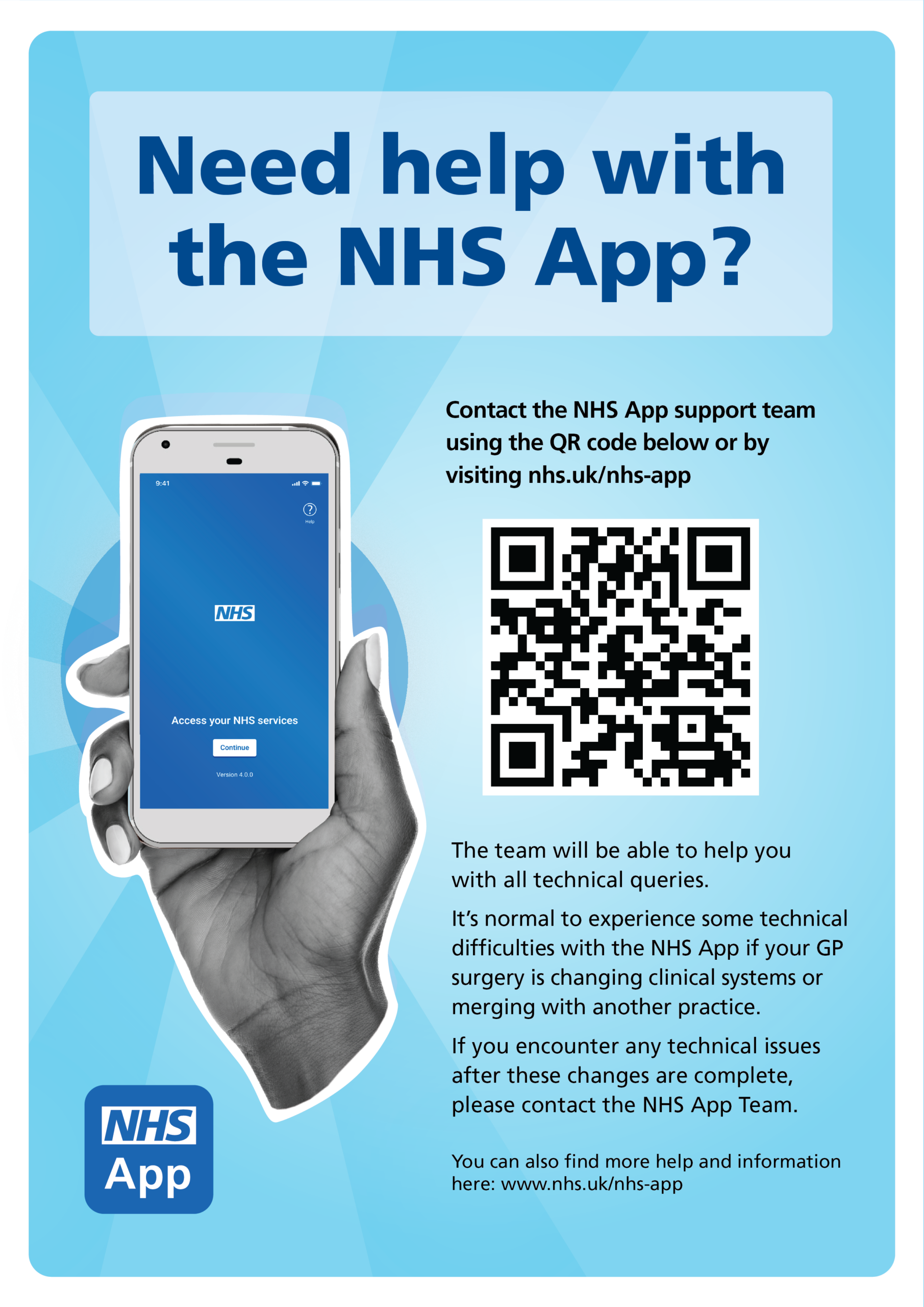 Need help with the NHS App? Wed 25th March drop in session 10-12 noon at The Porch Surgery
